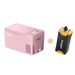 BougeRV 12V 23 Quart Pink Portable Fridge With Battery