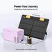 BougeRV 12V 23 Quart Purple Portable Fridge with Solar Power