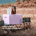 BougeRV CR22 Purple Mini Fridge has 3 Ways to Charge