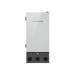 A rectangular EcoFlow device with a white top displaying the brand logo and a dark gray bottom featuring three round outlets and a central button—ideal as a reliable home backup power solution.
