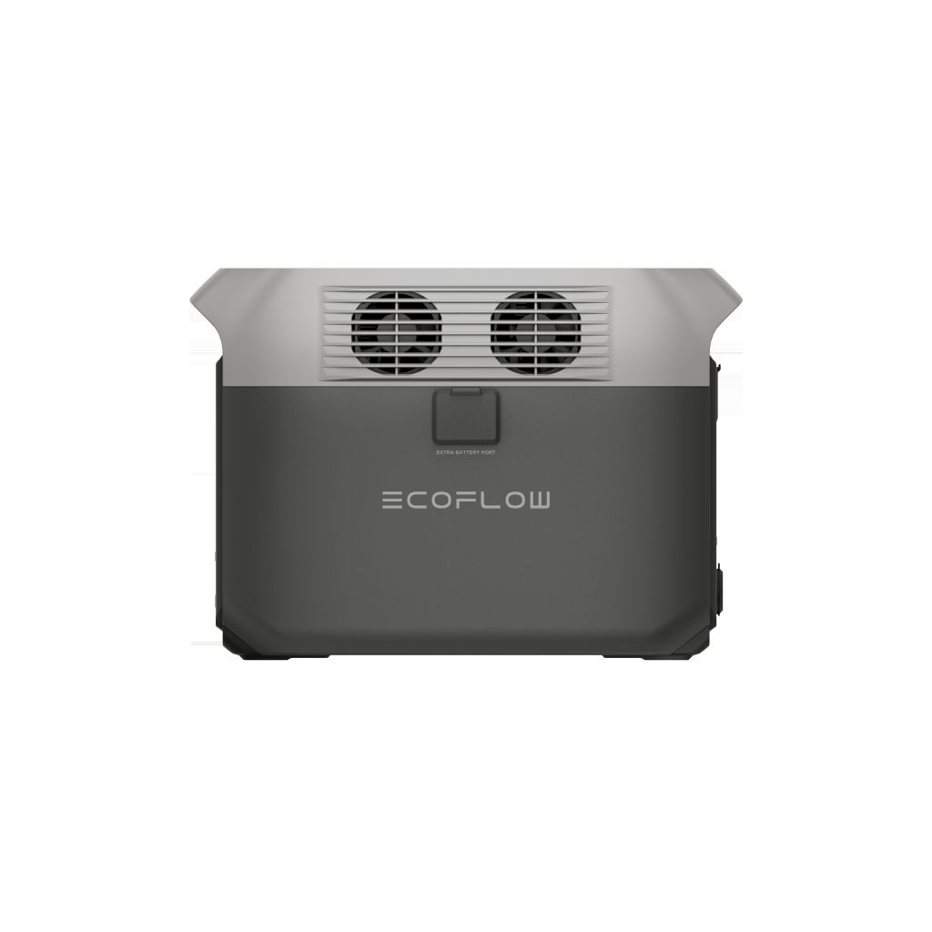 The EcoFlow DELTA 3 1500 Portable Power Station, in dark gray with a light gray top and front vents, offers reliable backup power and features a durable LiFePO4 battery.