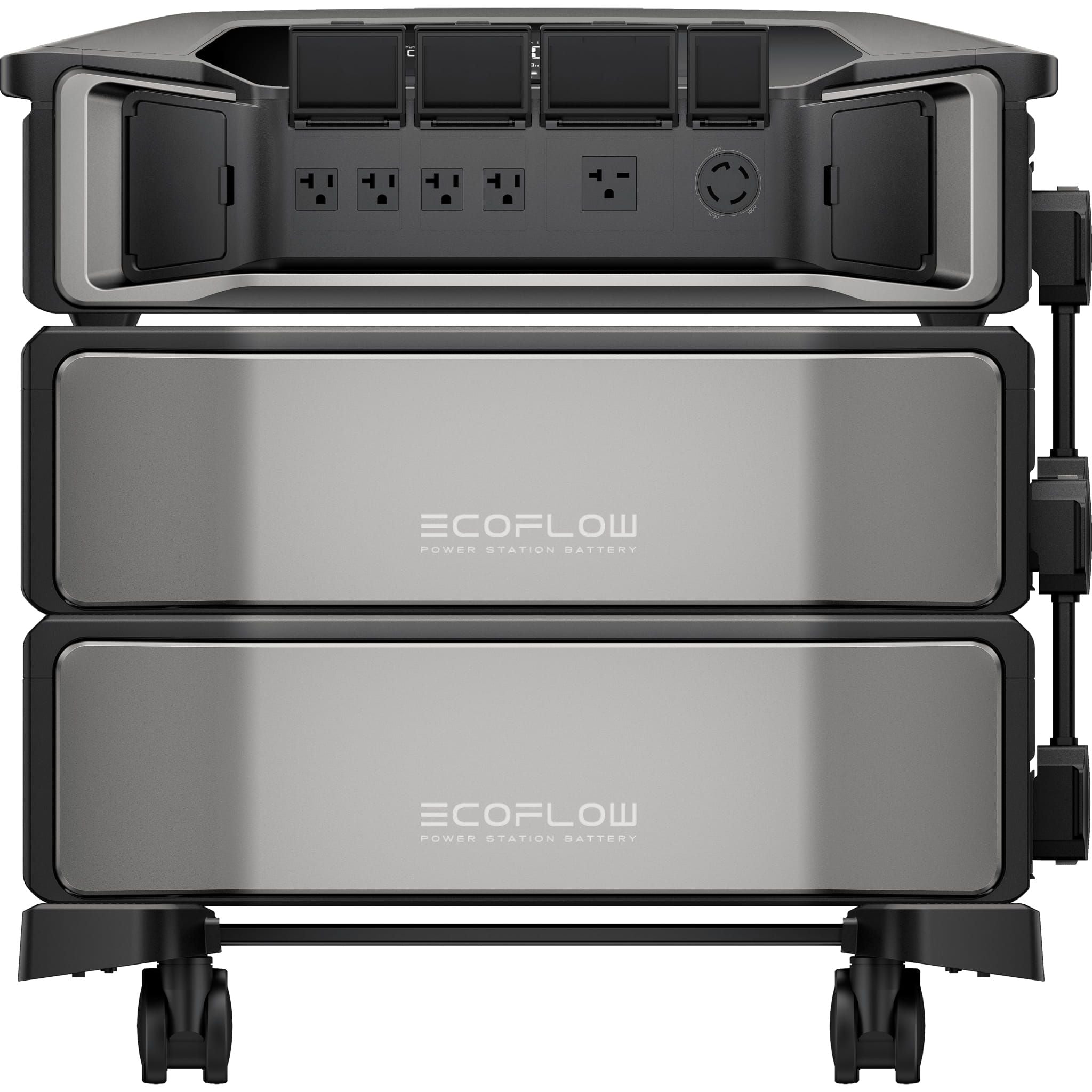 EcoFlow Delta Pro Ultra Inverter with 2 batteries front view