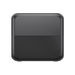 A compact, black, rectangular Bluetti electronic device with rounded corners. The top half is smooth, while the bottom half features diagonal textured lines for grip. The background is plain white.
