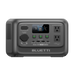 A portable Bluetti Elite 300 power station by Bluetti, featuring an LED display, control buttons, two AC outlets, multiple USB and DC ports, and clearly labeled connections on the front panel, set against a plain white background.