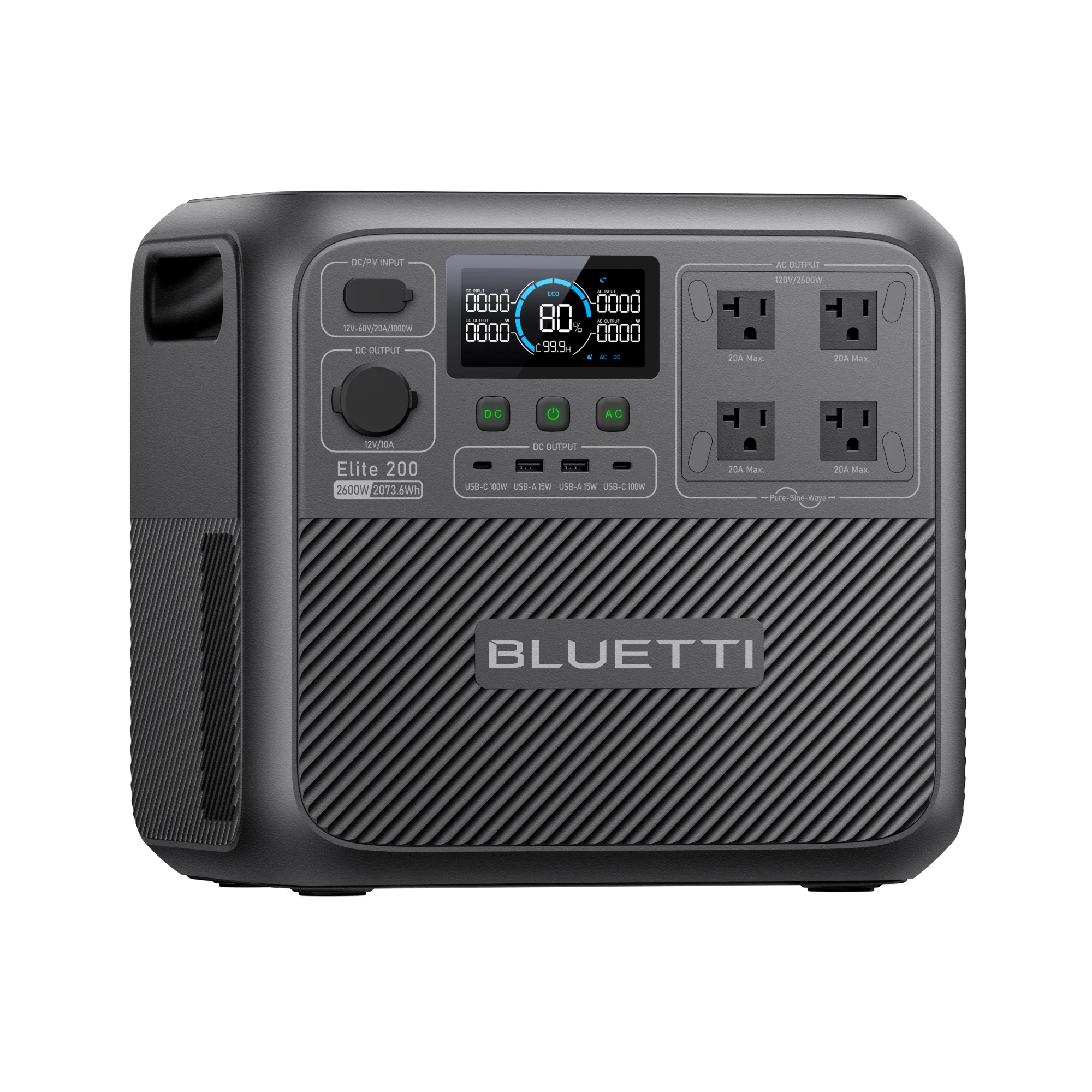 BLUETTI Elite 200 V2 Portable Power Station 2600W 2073.6Wh
