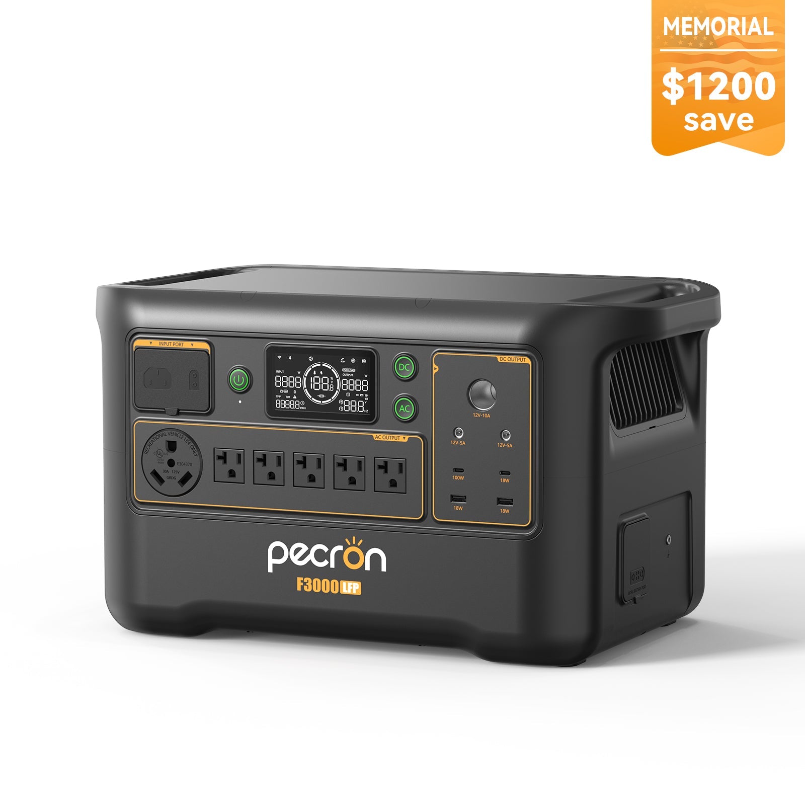 Pecron F3000LFP portable power station - view 1