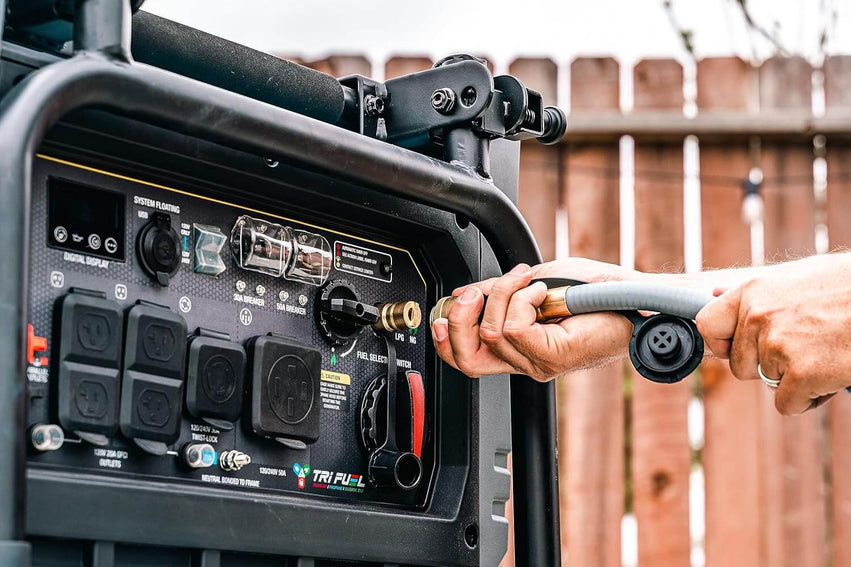 Pulsar Tri-Fuel Inverter Generator supporting gasoline, propane, and natural gas for versatile power solutions in various scenarios.