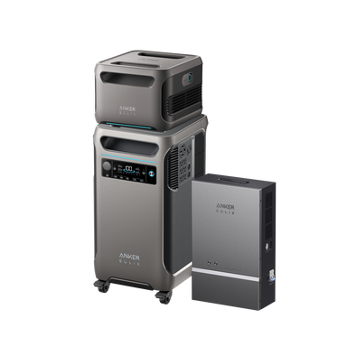 Anker SOLIX F3800+F3800 EB+Home Power Panel+Subpanel - Complete Whole Home Backup System