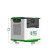 The Nature's Generator Lithium 3600 is a portable solar generator with a digital display, multiple outlets, and gray-green finish. It measures 446mm high, 356mm deep, and 469mm wide. Brand: Nature's Generator.