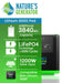 A Nature’s Generator Lithium 6000 Pod by Nature's Generator is shown with icons for 3840Wh solar battery storage, LiFePO4 (3000+ cycles), 1200W solar input, and seamless compatibility with the Lithium 6000 for reliable home backup.