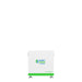 A Nature's Generator Eco-Intelligent Li, a white and green rectangular device with a LiFePO4 battery, stands upright against a plain white background, providing expandable energy for reliable whole home backup.