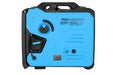 The Pulsar PGX60BISRCO is a blue portable dual fuel inverter generator with control dials, vent openings, carbon monoxide detection, and a black top handle—offering reliable 6000W backup power for any situation.