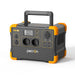 The Pecron E600LFP is a black and orange portable power station designed for easy transport with its convenient handle. It offers a variety of outlets, including two European sockets and USB ports for fast charging, along with a display screen that shows power levels. Featuring a durable LiFePO4 Battery, the brand name "Pecron" is prominently displayed on the front.