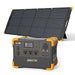 The Pecron E600 is a compact solar generator equipped with a foldable solar panel for easy portability and fast charging capabilities. It utilizes an efficient LiFePO4 battery and includes features like a digital display, power outlets, and USB ports. The stylish black design, accented with orange details, impressively showcases its functionality with the solar panel positioned at the rear.