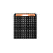 A black rectangular Jackery SolarSaga 100W Solar Panel with an orange handle and a "SolarSaga 100" label at the top, displayed against a white background—a high-performance portable energy solution.