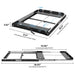 Diagram of ICECO Wholesale's heavy-duty steel sliding drawer, ideal for Portable Fridge. Top view: 21.5"W x 28.9"D x 2.62"H; bottom: 42.86"L x 56.63"D; frames are black with white labels and fits APL55/VL60PRO Mounting Slide perfectly.