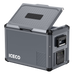A gray ICECO Wholesale portable freezer with side handles and a right-side control panel features a powerful SECOP compressor for reliable cooling.