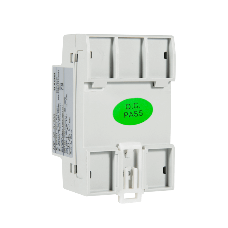 A white Bluetti electrical device featuring a green “Q.C. PASS” sticker on the front; it has a rectangular shape, slots at the top and bottom, and a side label displaying technical information.