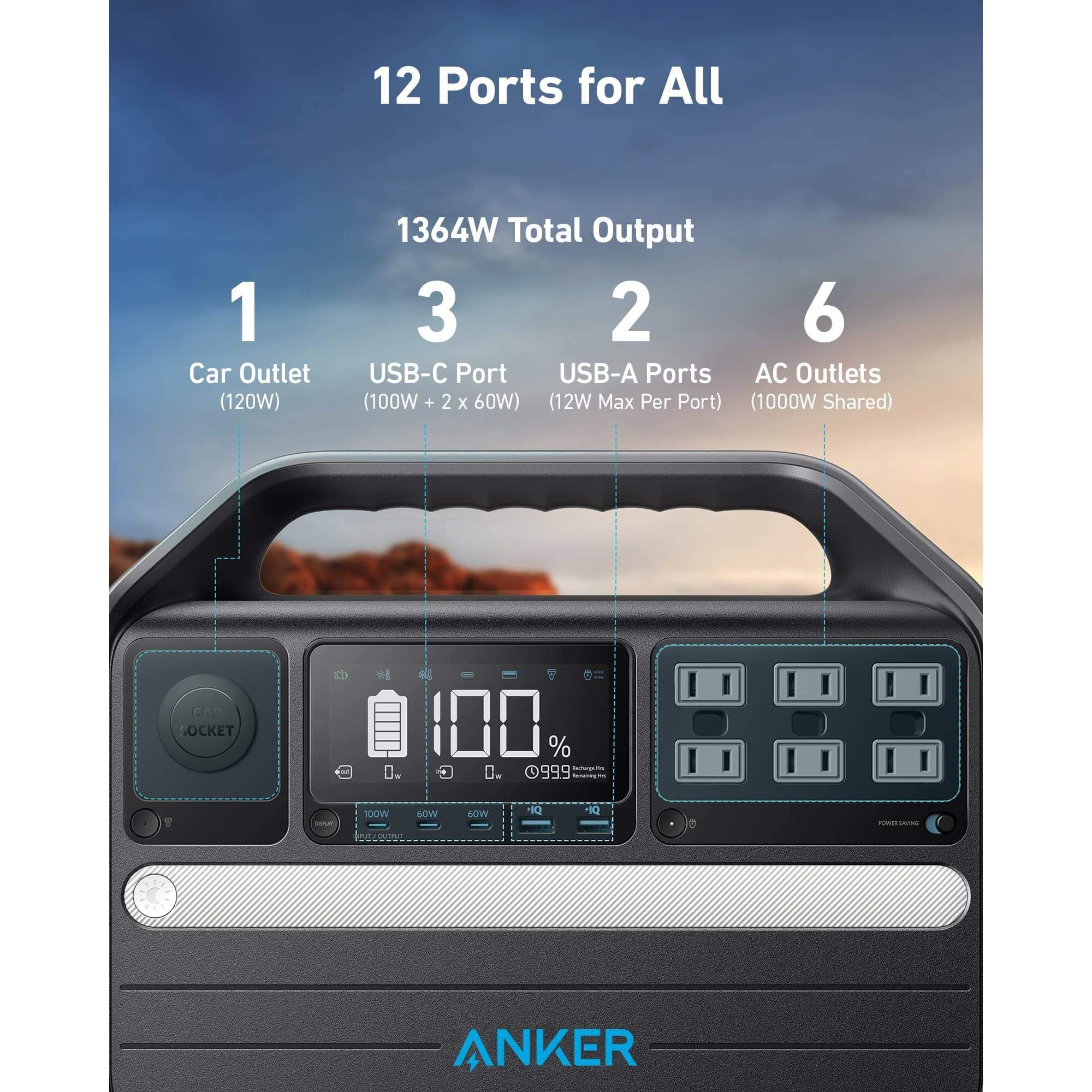 Anker PowerHouse 555 1024Wh 1000W UltraLong Life Power