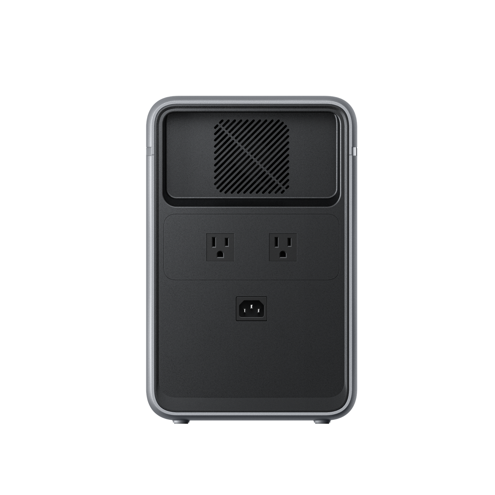 Anker SOLIX S2000 2010Wh portable power station, straight-on rear view