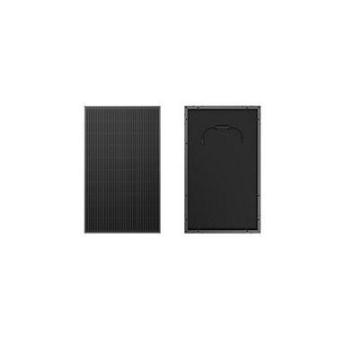 EcoFlow 100W Rigid Solar Panel black frame with mounting hardware
