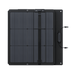 EcoFlow bifacial solar panel charging power station at outdoor campsite
