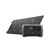 EcoFlow 45W panel size comparison with laptop computer