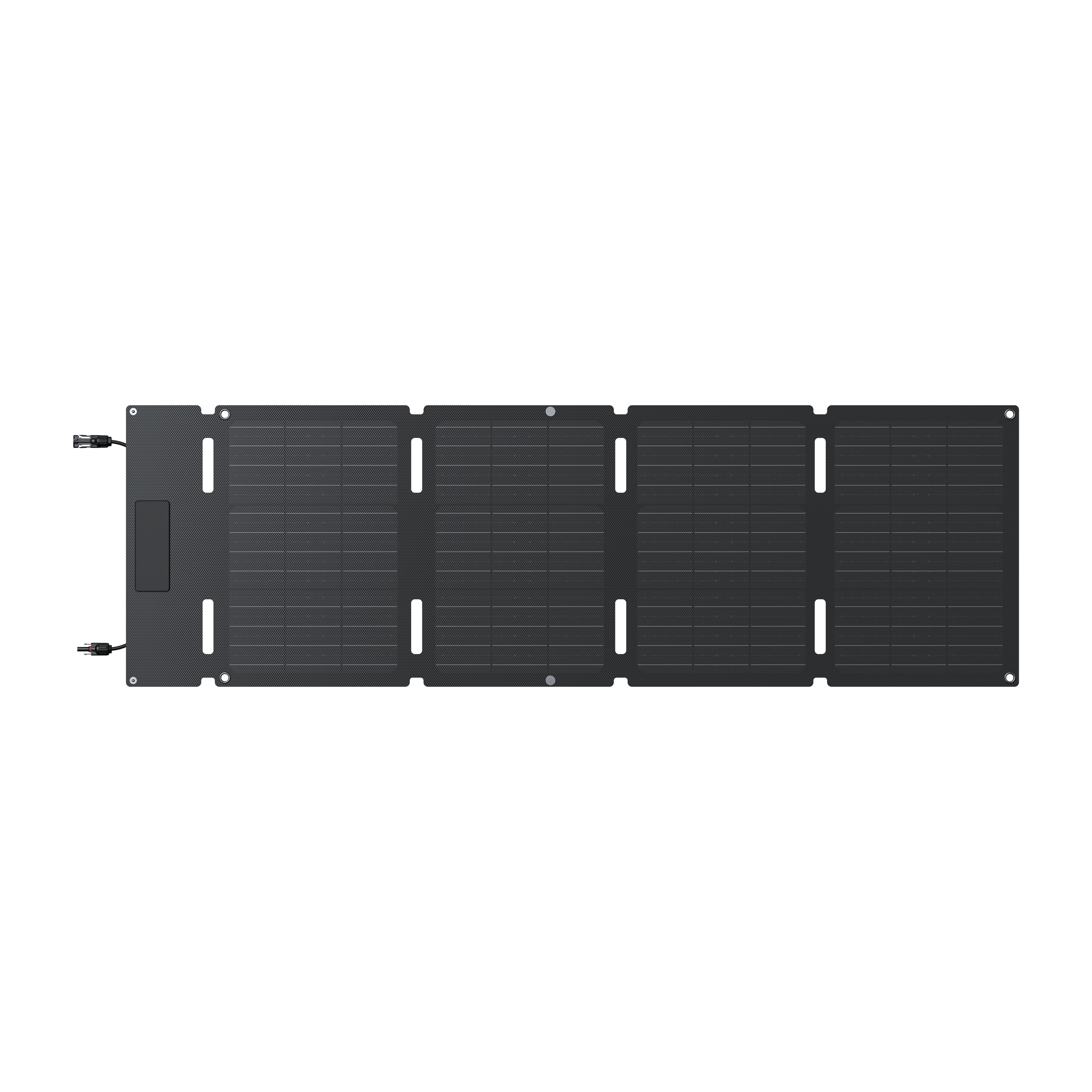 EcoFlow solar panel 45W charging power bank at beach setup