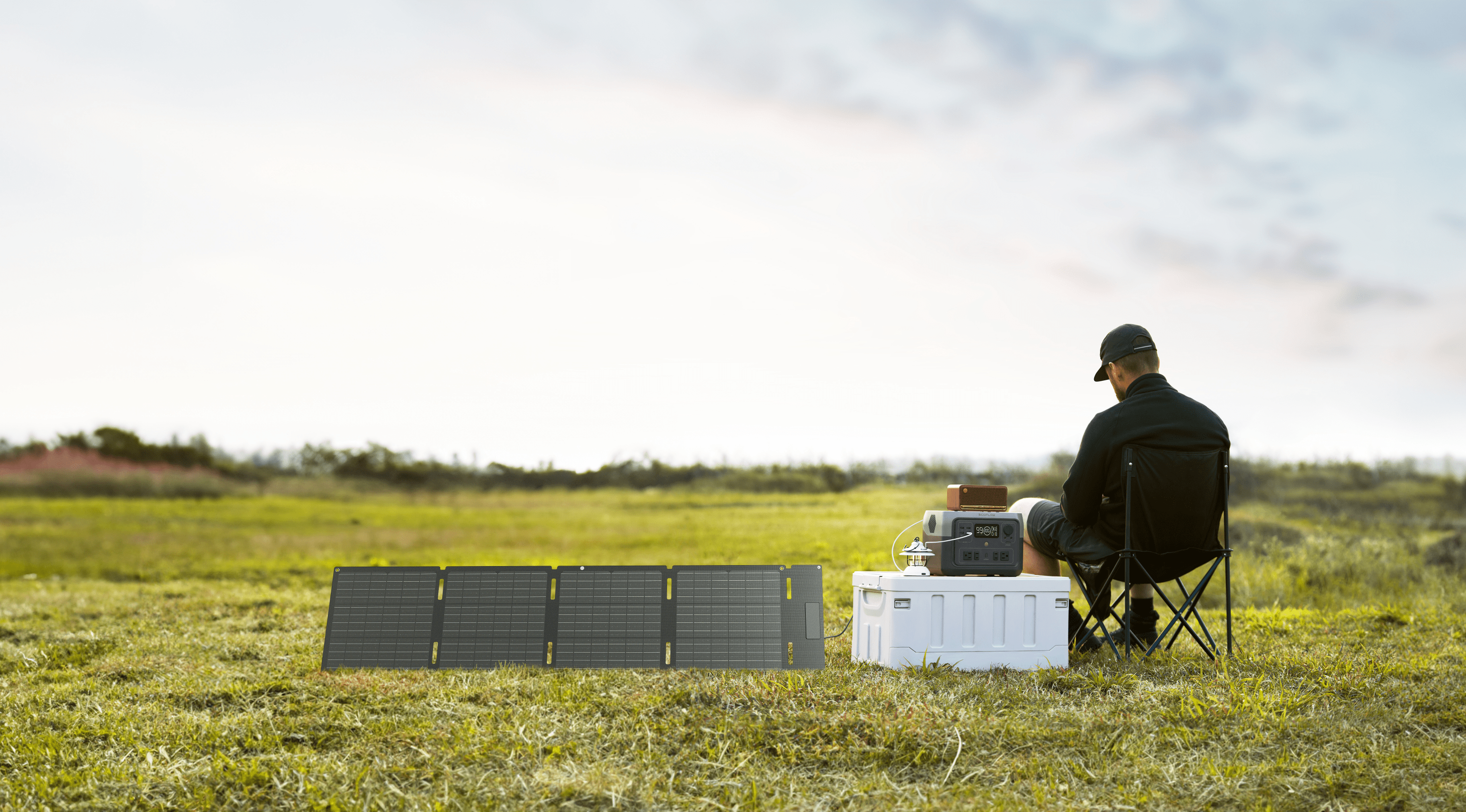 EcoFlow solar panel kickstand positioning for optimal sun angle
