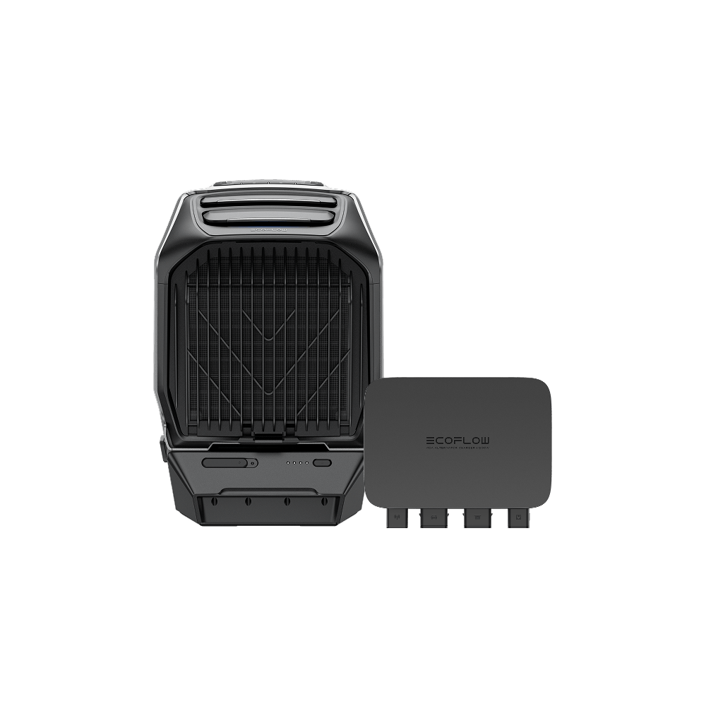 EcoFlow 500W charger connected to car alternator charging power station