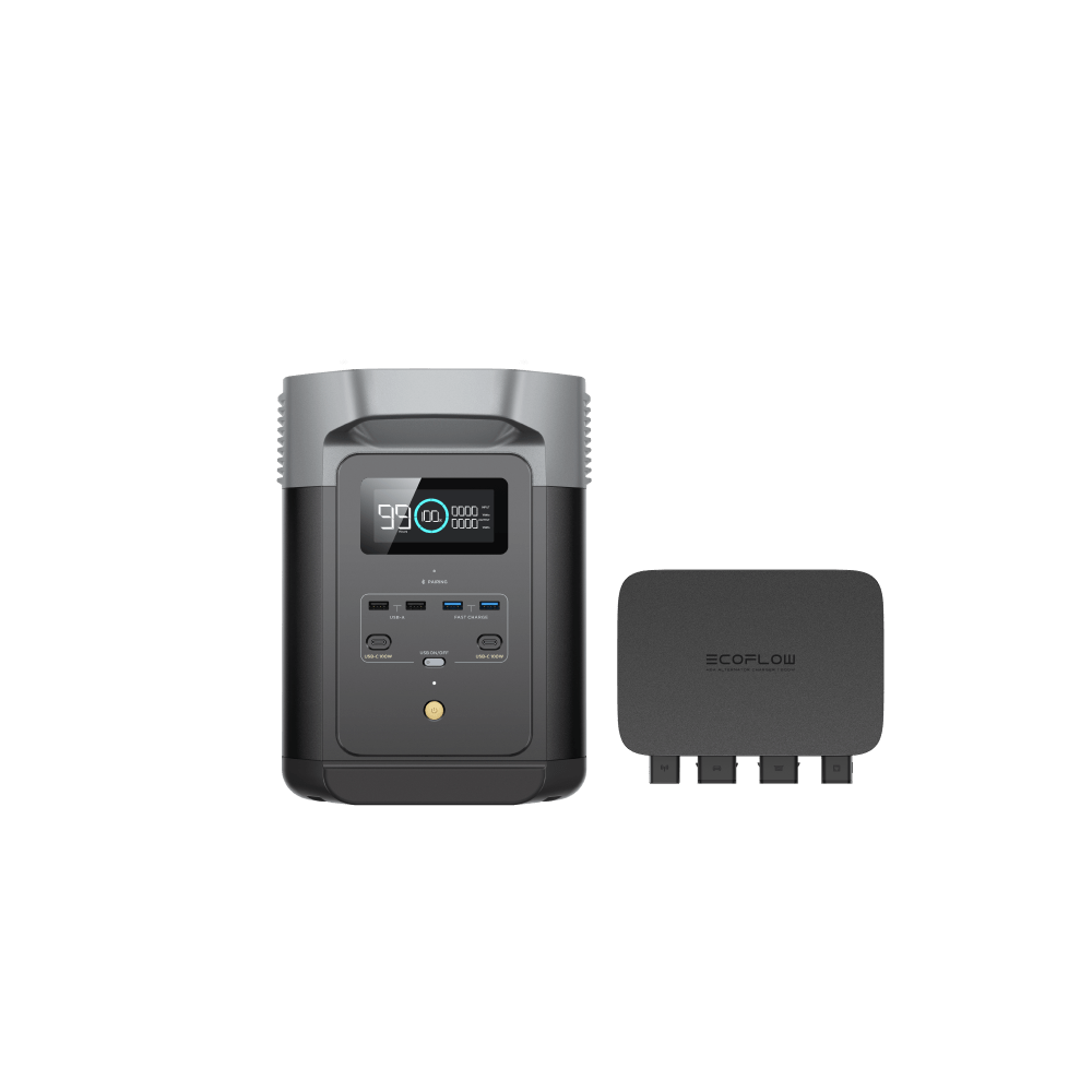 EcoFlow alternator charger mounted in RV electrical system installation