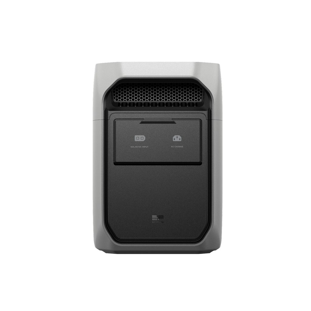 EcoFlow portable power station rear input panel