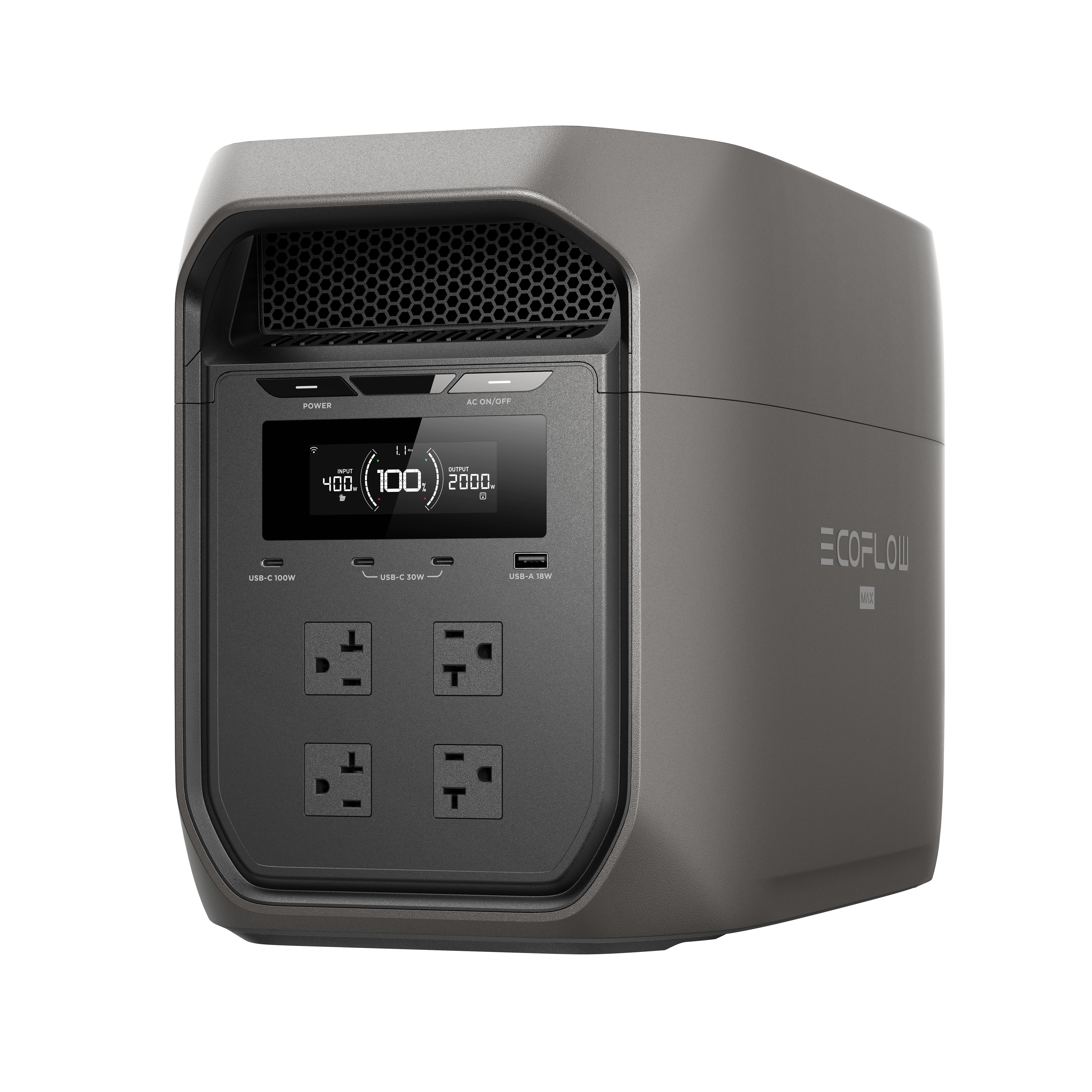 DELTA 3 Max Plus powering camping equipment at outdoor site