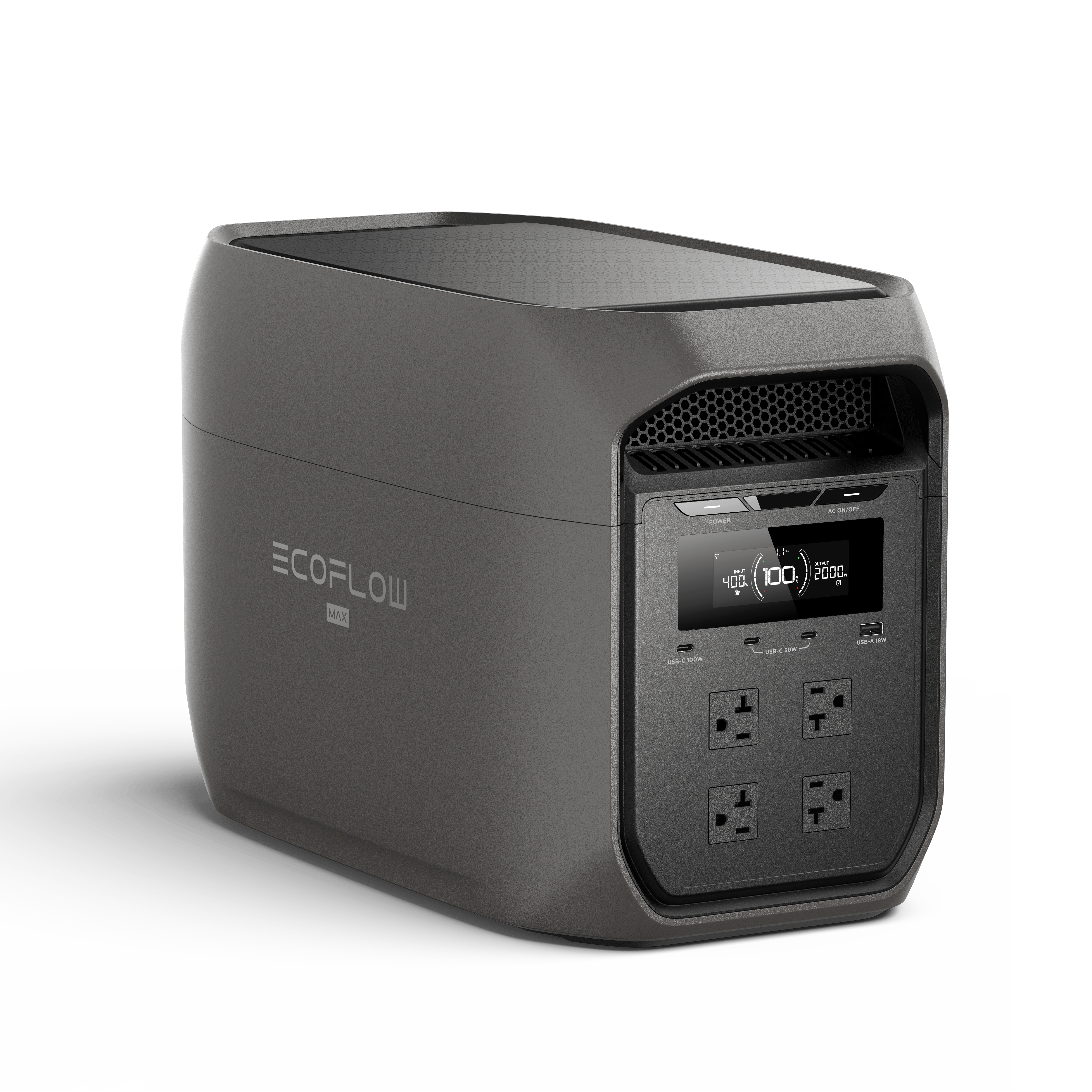 EcoFlow DELTA 3 Max Plus charging laptop and phone indoors