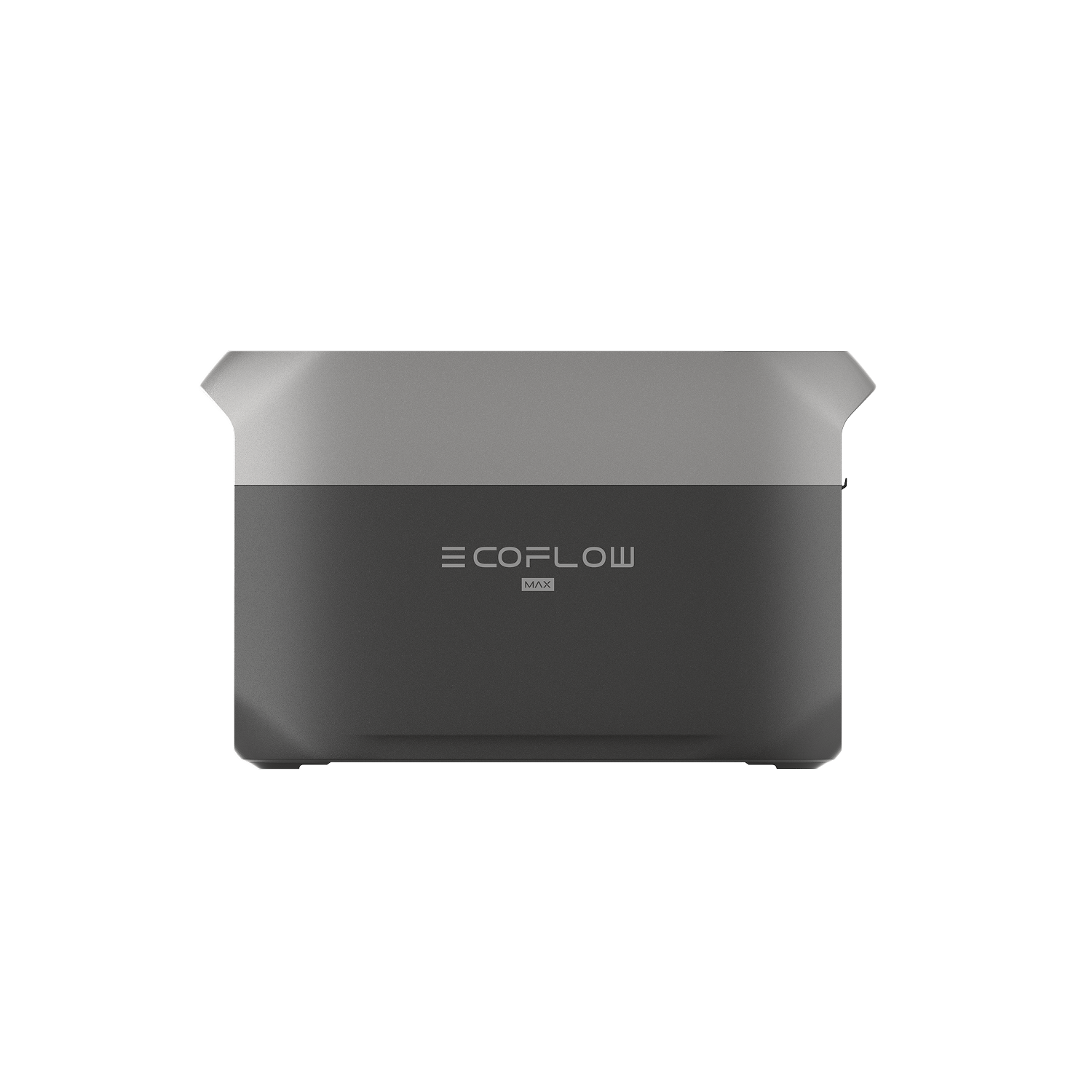 EcoFlow DELTA 3 Max portable power station in Black, rear view showing AC input and solar charging ports