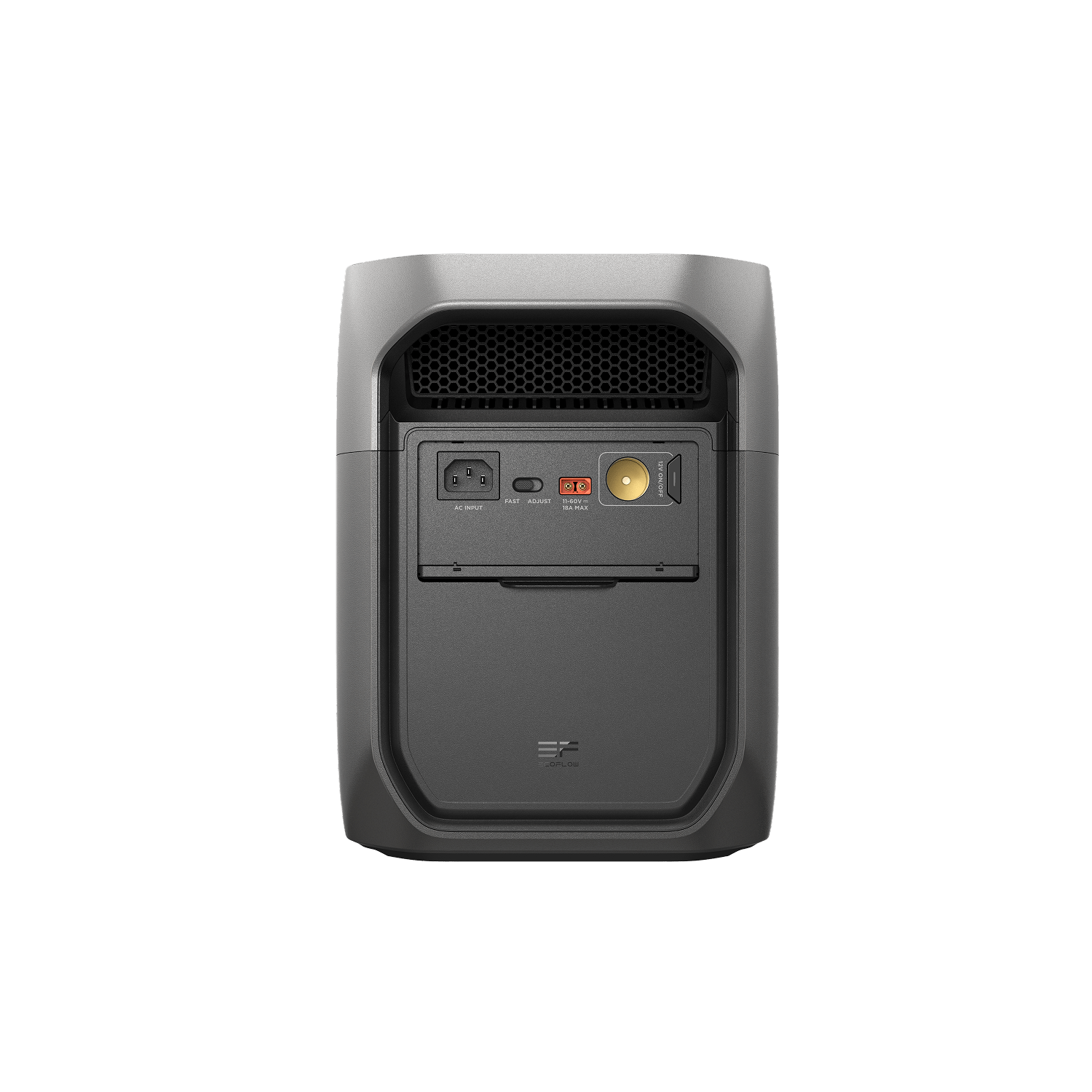 EcoFlow DELTA 3 Max portable power station in Black, side angled view showing EcoFlow logo