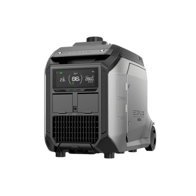 EcoFlow Dual Fuel Smart Generator 4000 with dual fuel options for reliable power, featuring remote monitoring via EcoFlow app