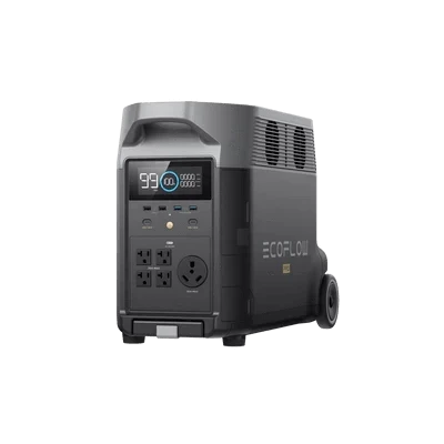 EcoFlow DELTA Pro 3600Wh portable power station, front three-quarter view