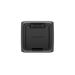 The stylish, modern EcoFlow RIVER 3 Plus is a black square device with a robust top handle and the EcoFlow logo prominently centered. Designed for portable energy solutions, it is shown front-facing on a plain white background.