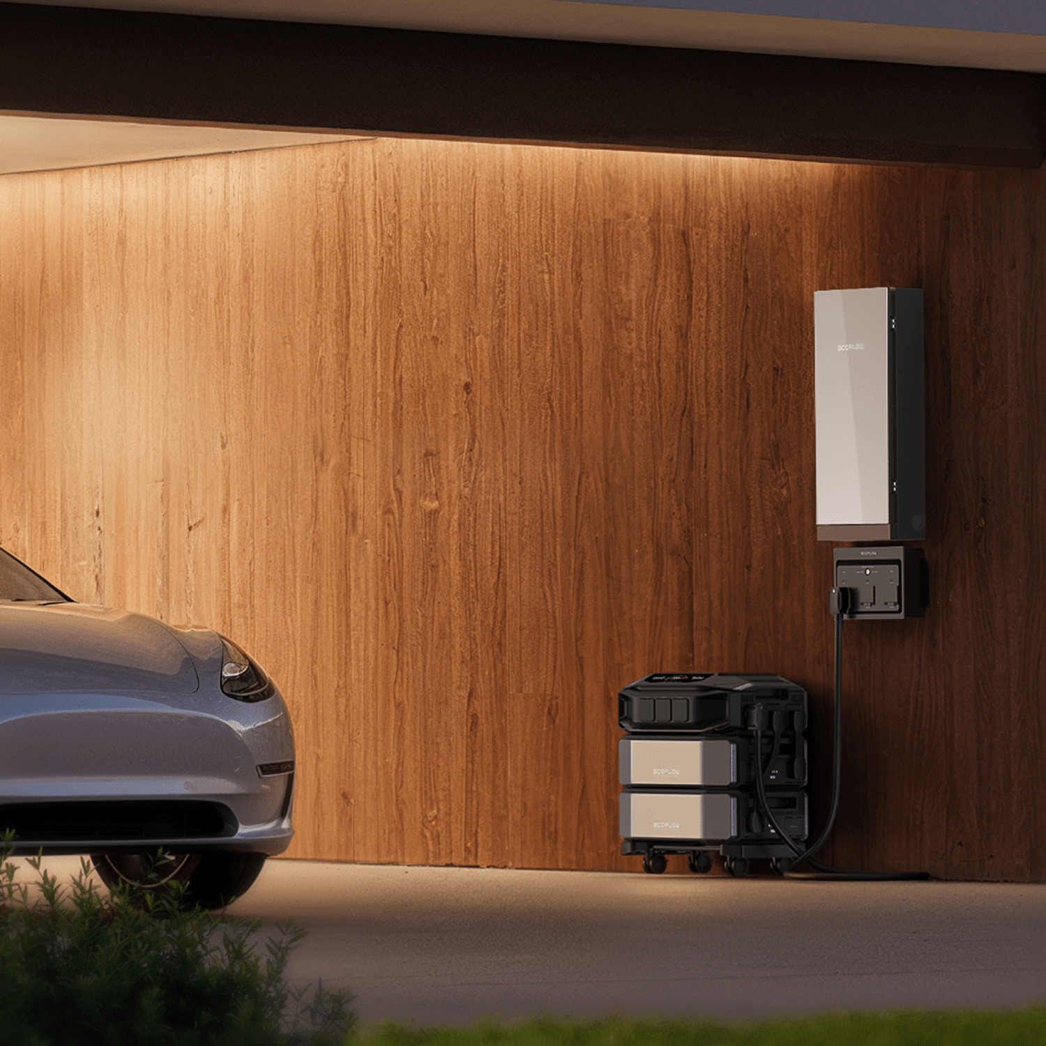 Gateway device controlling EcoFlow battery backup during power outage