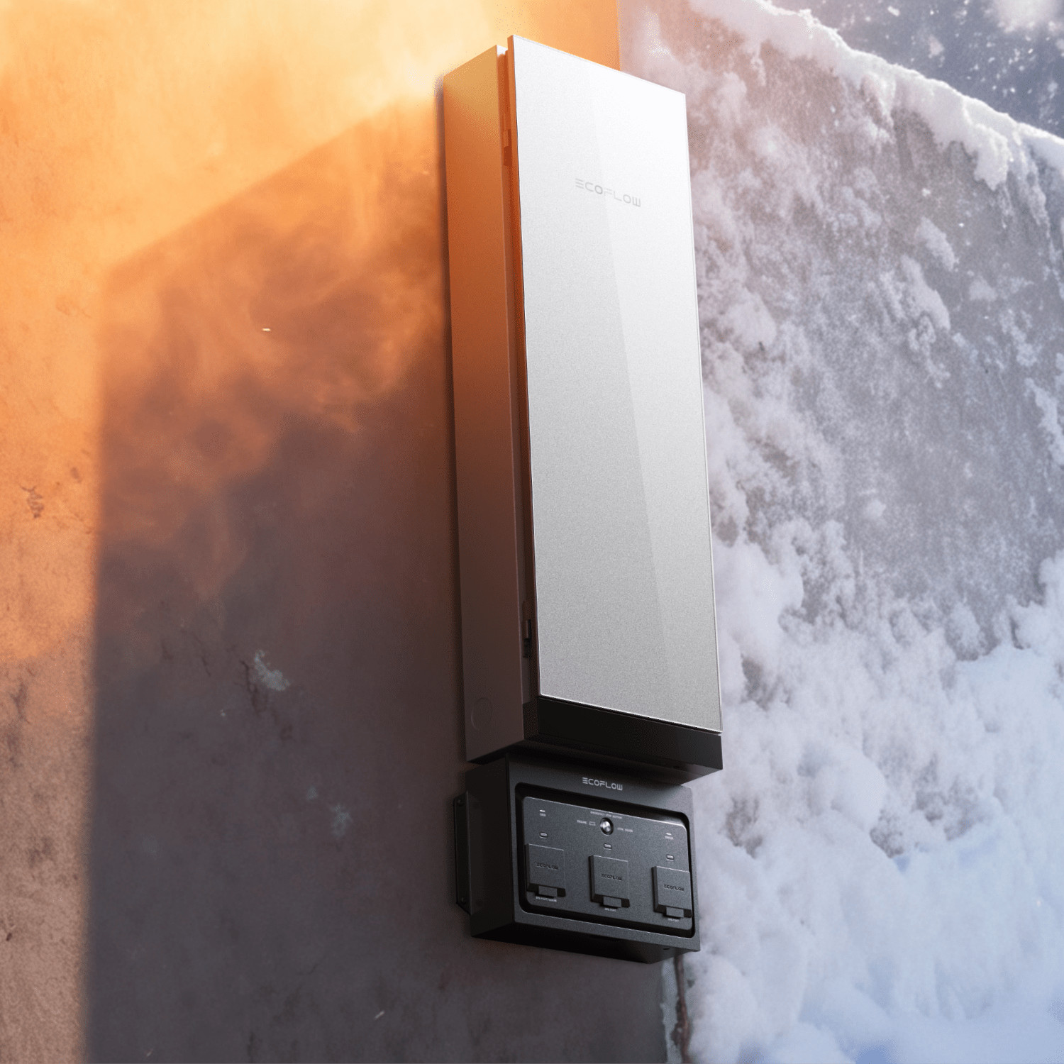 EcoFlow home panel managing household electrical circuits and power distribution