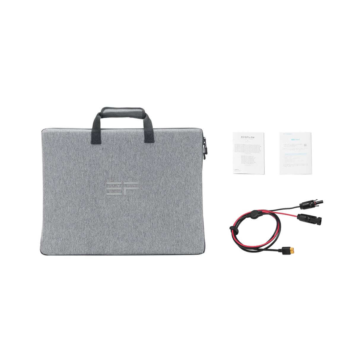 EcoFlow 110W solar panel with integrated kickstand set up outdoors