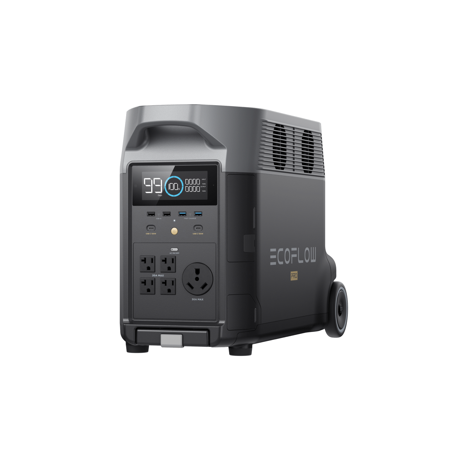 EcoFlow DELTA Pro rear ports