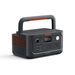The Jackery E500v2 portable power station features a handle, AC, USB, and DC outlets, plus an LED front display for reliable backup power. Shown on a white background.