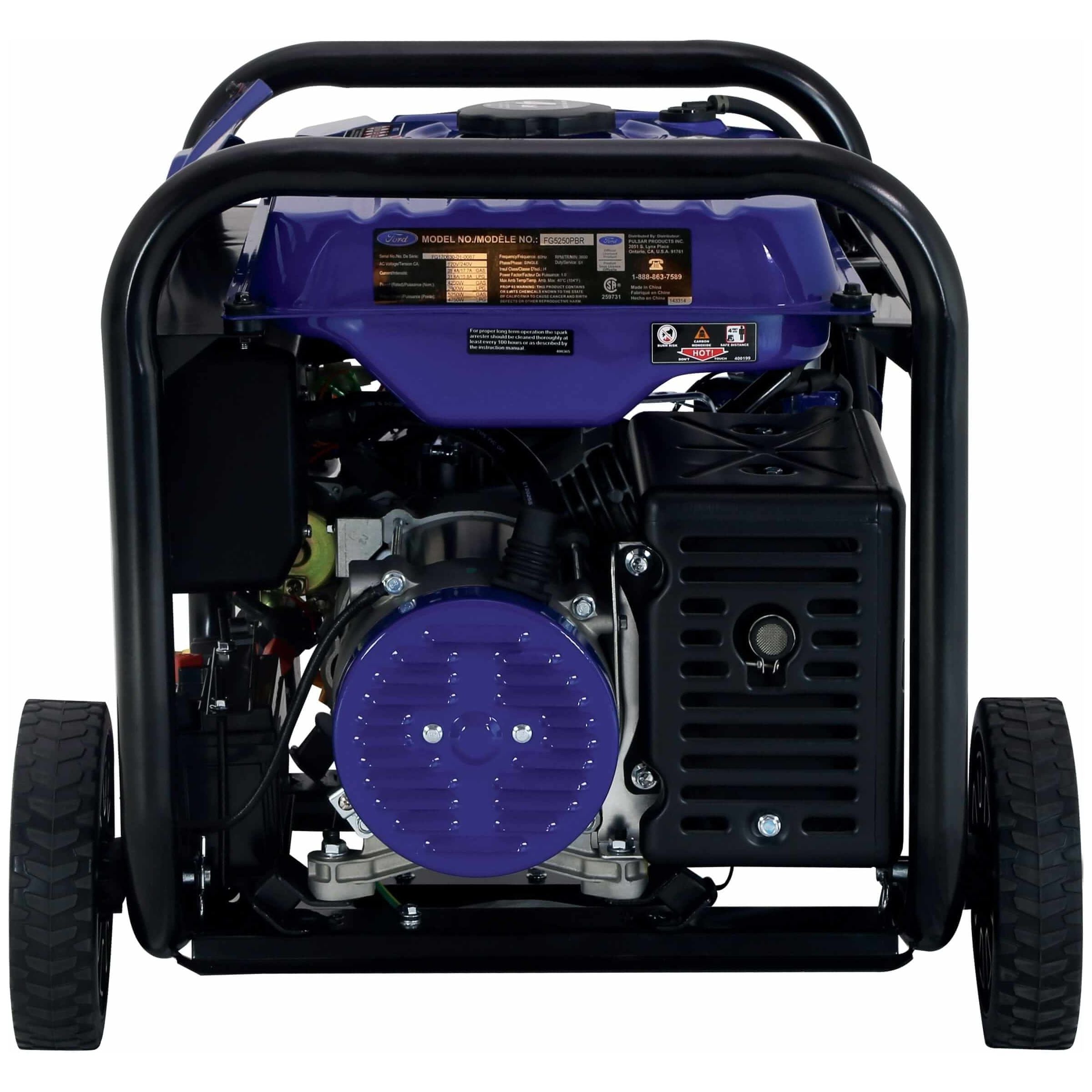 Ford Dual-Fuel Generator Ford FG5250PBR 5,250 Peak Watt M-Frame Dual Fuel Portable Generator with Switch & Go Technology