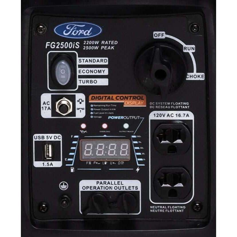 Ford Inverter Generator Ford FG2500IS 2,500-Watt Recoil Start Gasoline Powered Inverter Generator – CARB Compliant