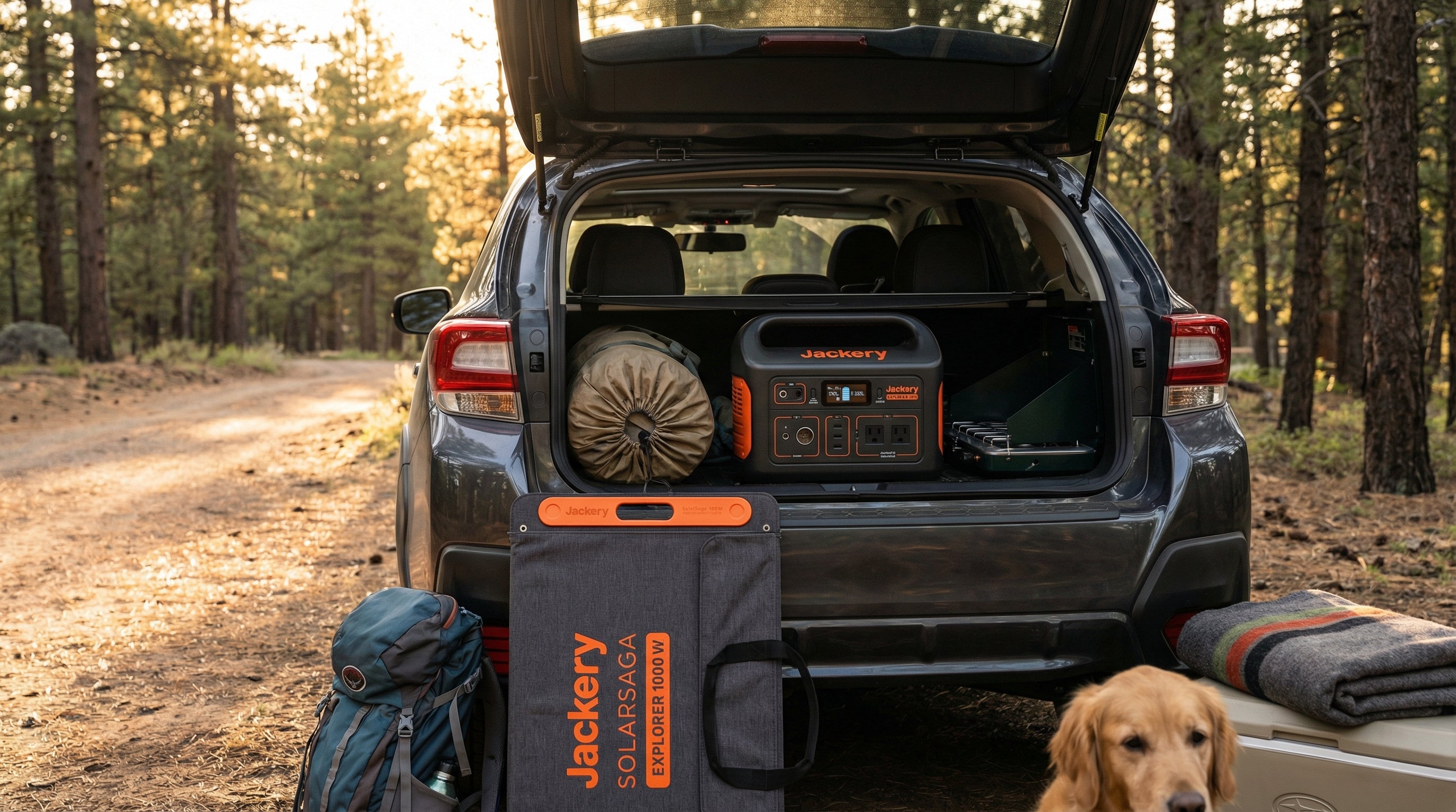Jackery E1000V2+100Wmini Solar Power Kit — lifestyle image 1