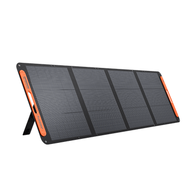 Jackery 200W portable power station front view with display panel