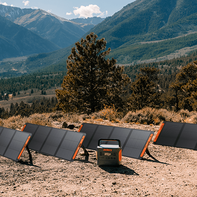 Jackery 200W charging ports and outlets close up detail