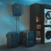 E5000Plus power station with charging cables and accessories displayed